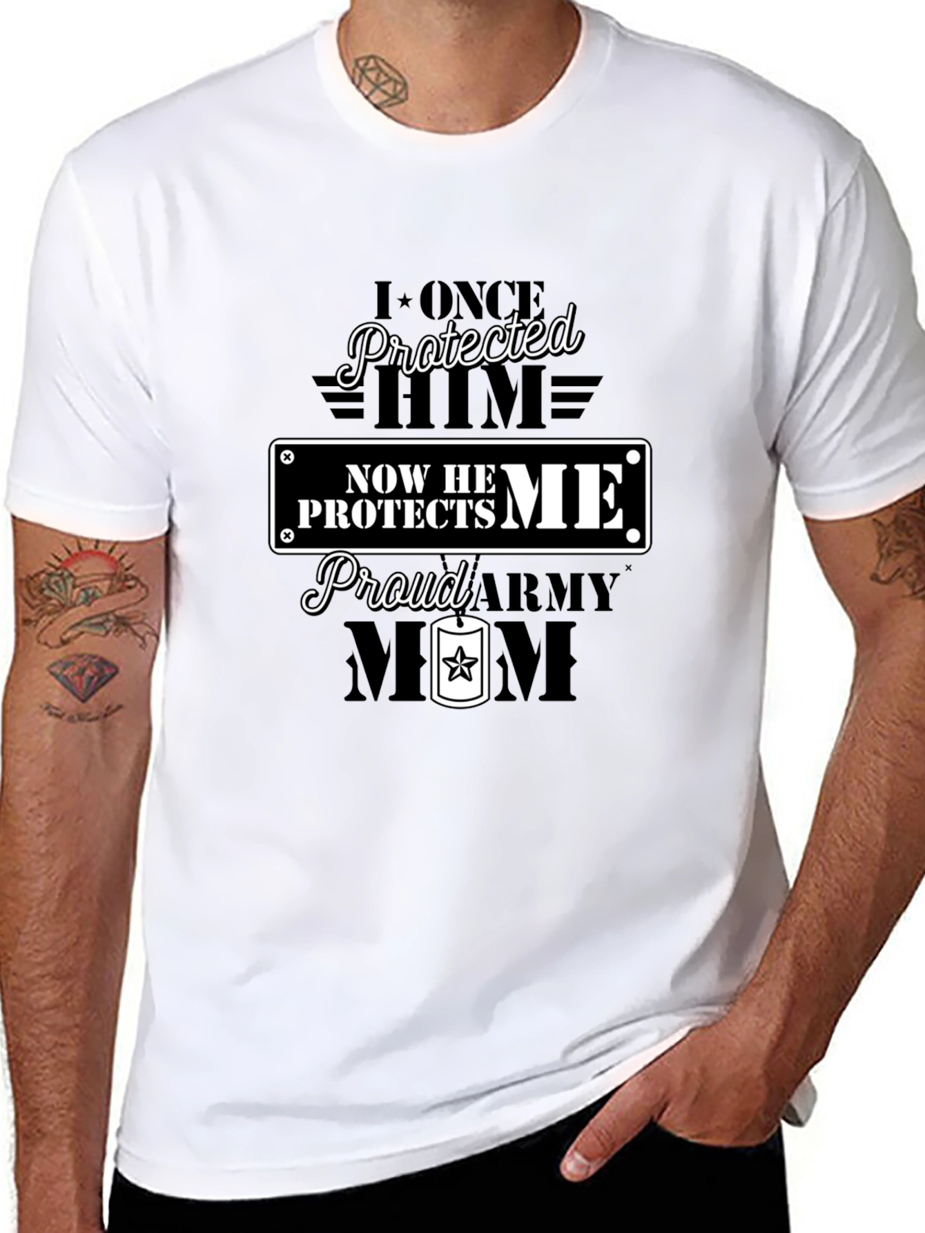 Proud Army Mom Graphic Tee