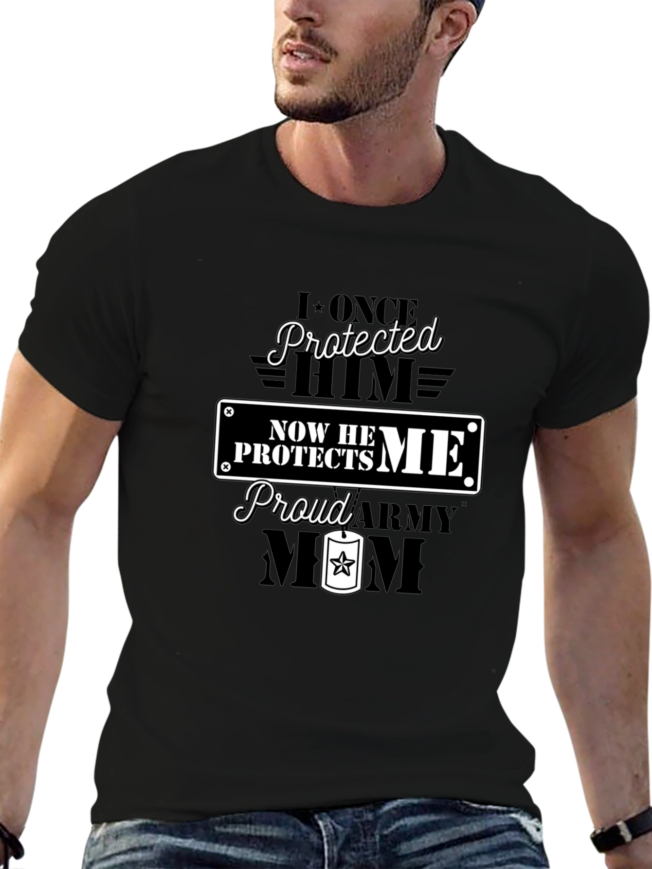Proud Army Mom Graphic Tee