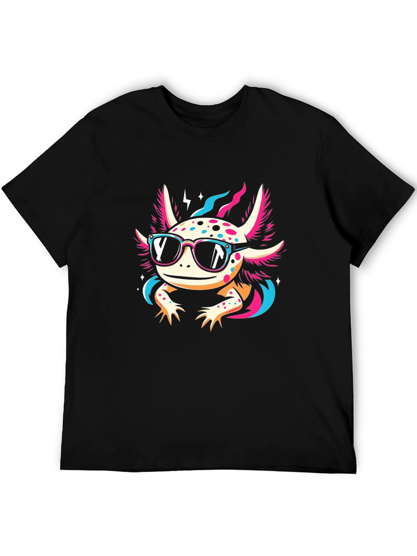 Cool Axolotl Black T-Shirt