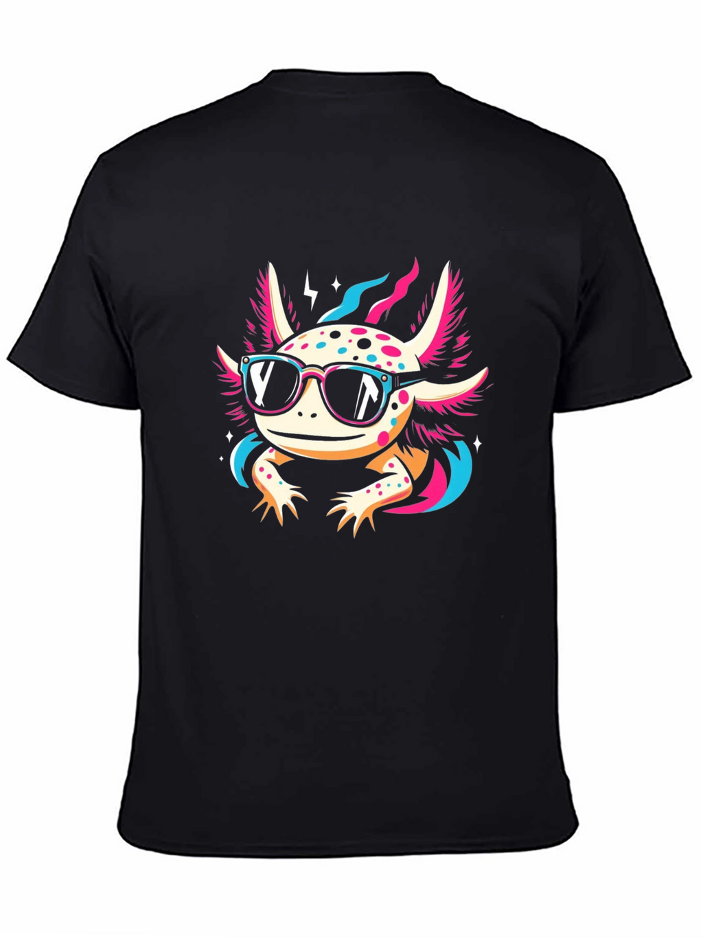 Cool Axolotl Black T-Shirt