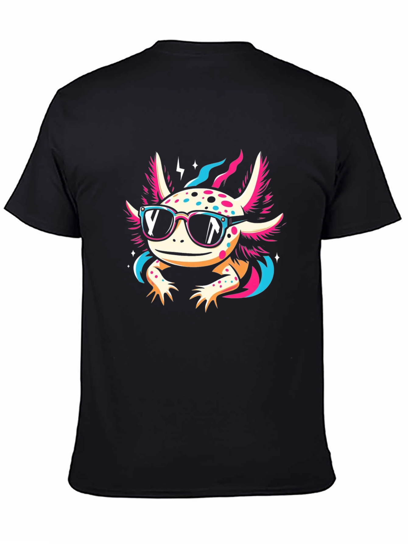 Cool Axolotl Black T-Shirt