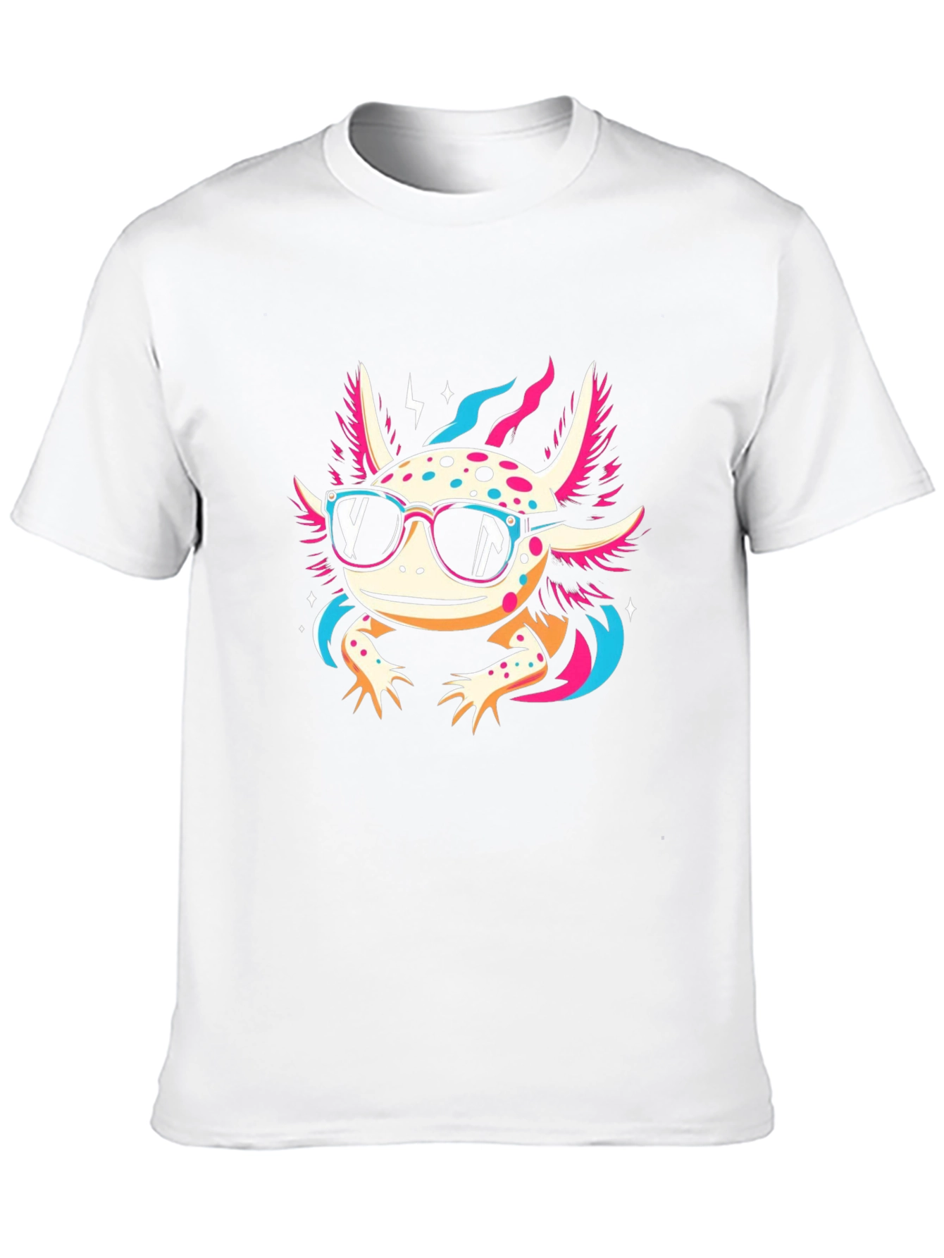 Cool Axolotl Black T-Shirt