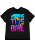 Warning This Girl Can Kick Karate T-Shirt