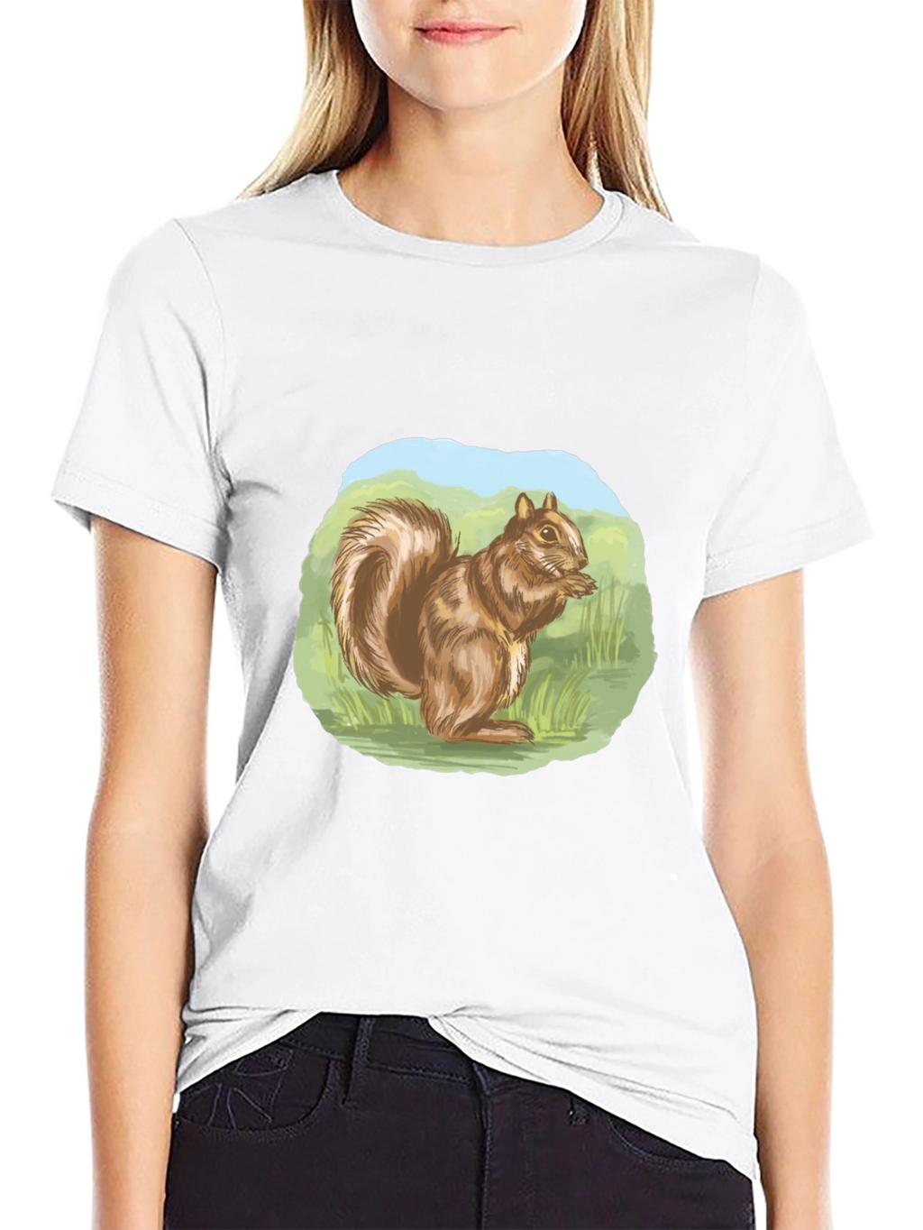 Squirrel Graphic Tee - Nature Lovers T-Shirt