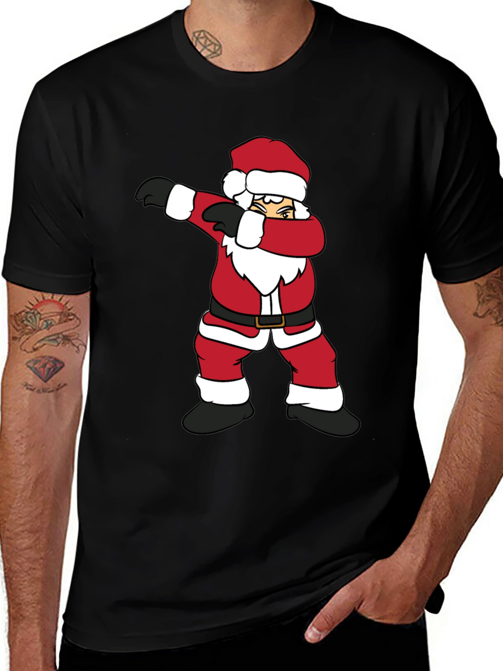 Dabbing Santa Graphic Tee