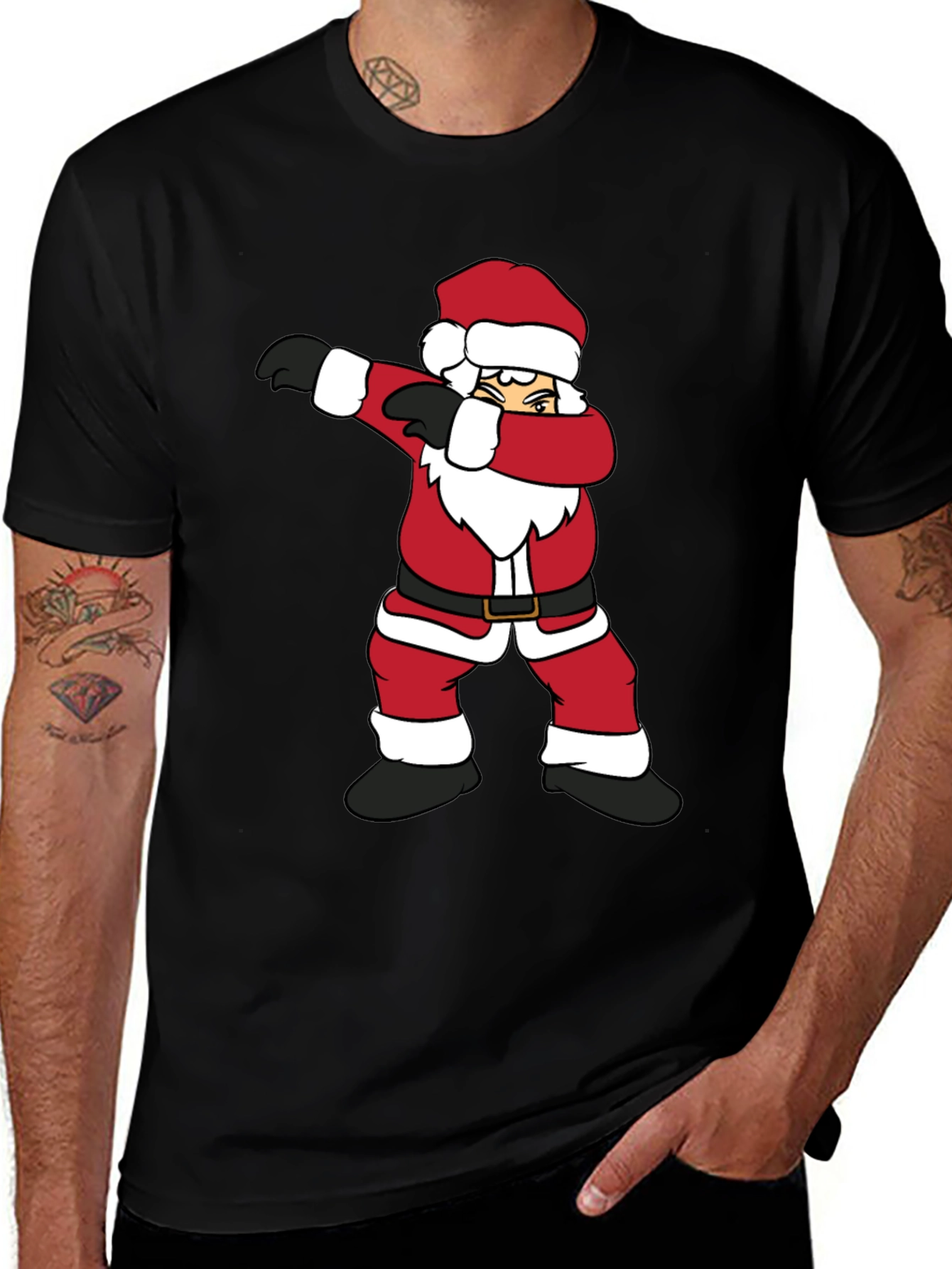 Dabbing Santa Graphic Tee