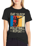 Eat Sleep Volleyball Repeat T-Shirt