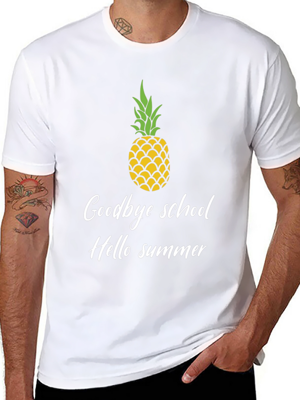 Goodbye School Hello Summer Pineapple Graphic Tee