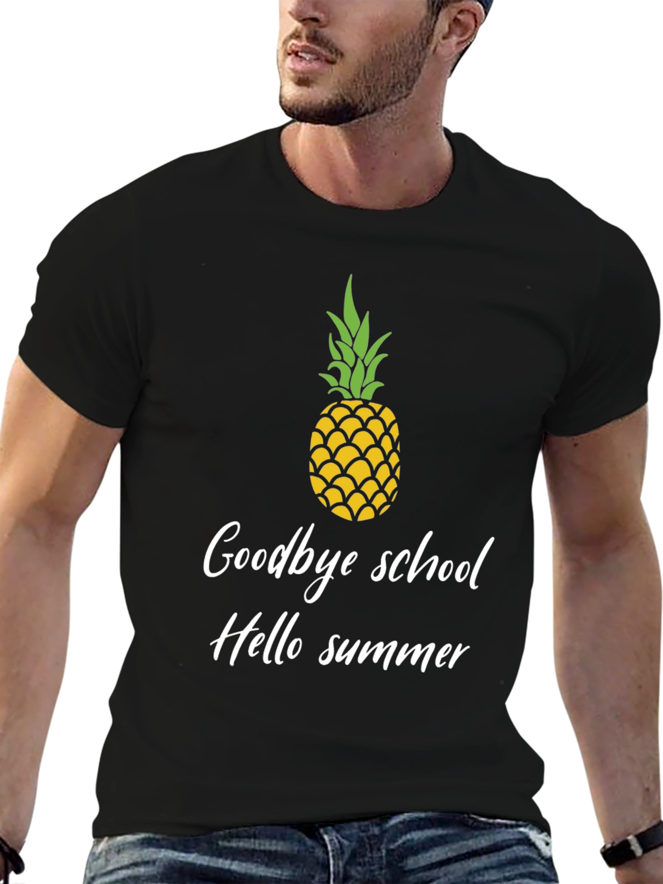Goodbye School Hello Summer Pineapple Graphic Tee