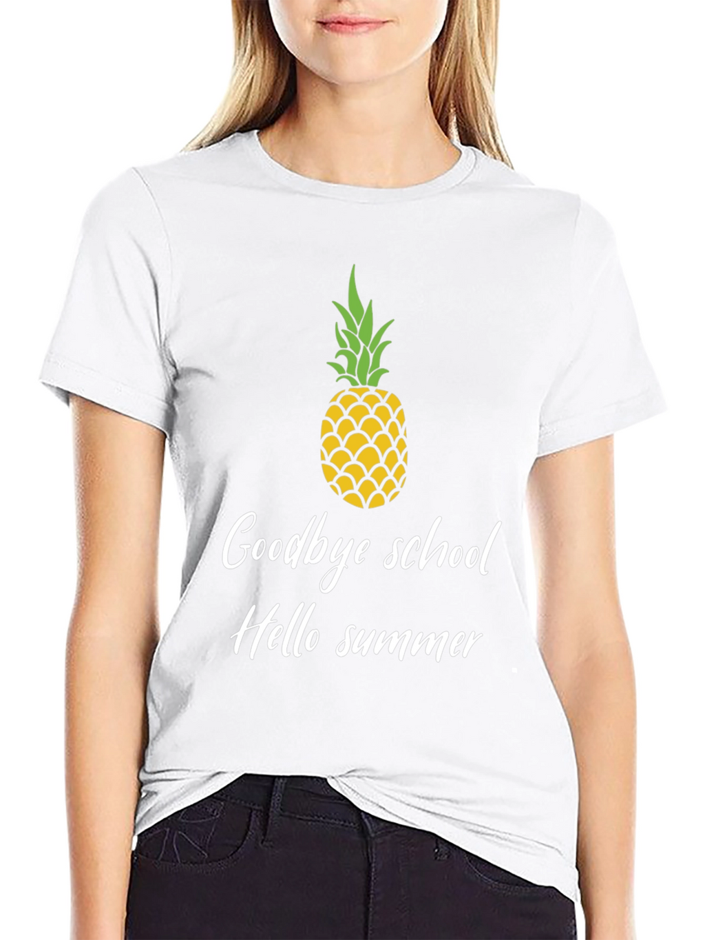 Goodbye School Hello Summer Pineapple Graphic Tee