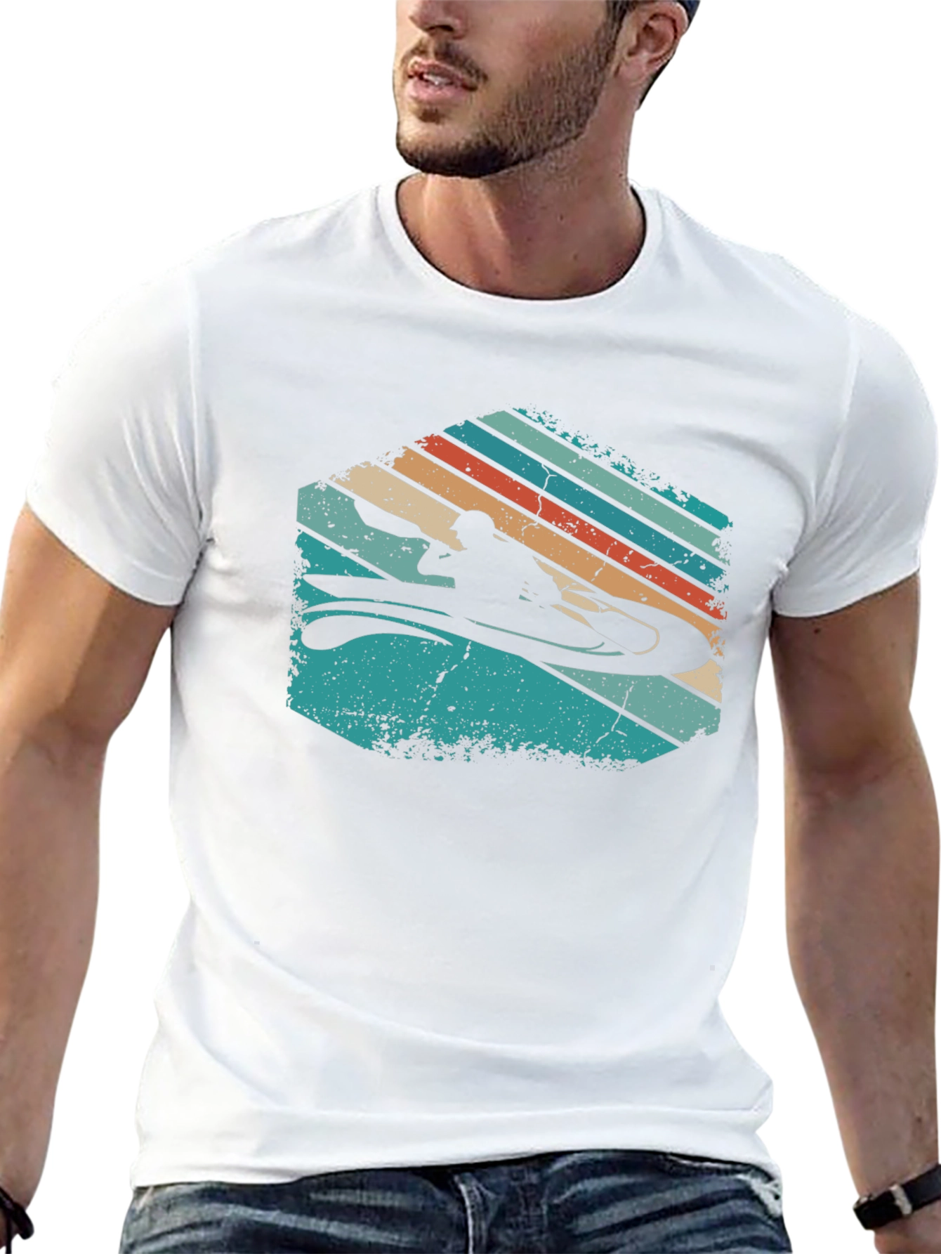 Retro Kayak T-Shirt - Adventure Ready