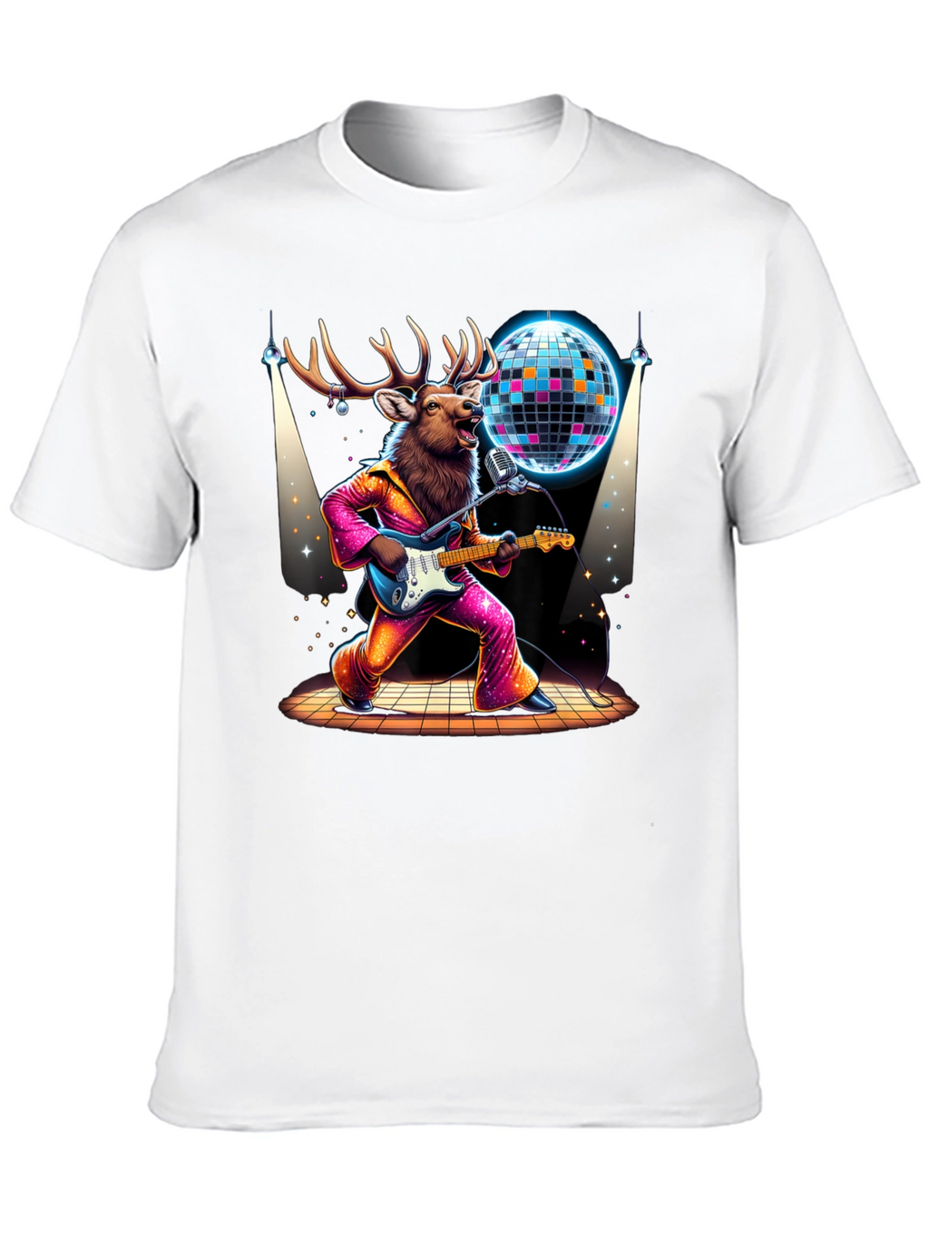 Disco Deer Graphic Tee
