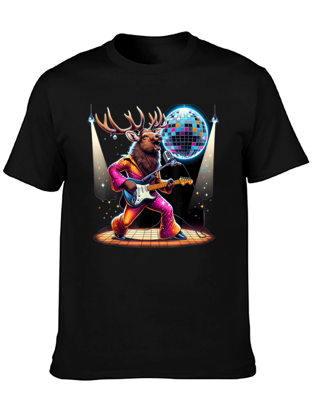 Disco Deer Graphic Tee