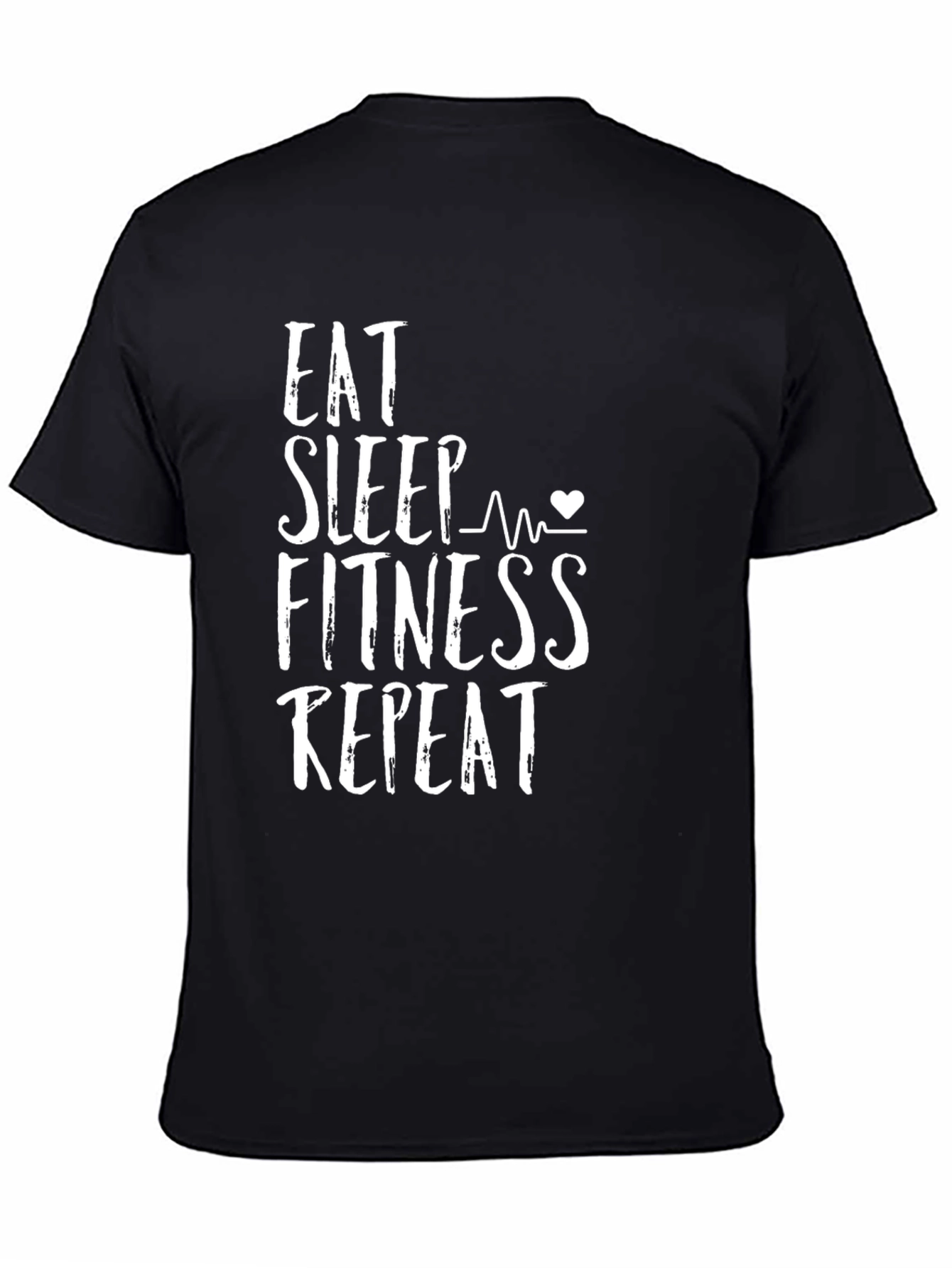 Eat Sleep Fitness Repeat Graphic Tee