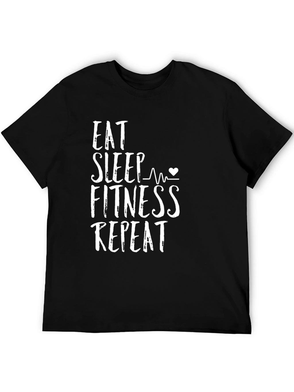 Eat Sleep Fitness Repeat Graphic Tee