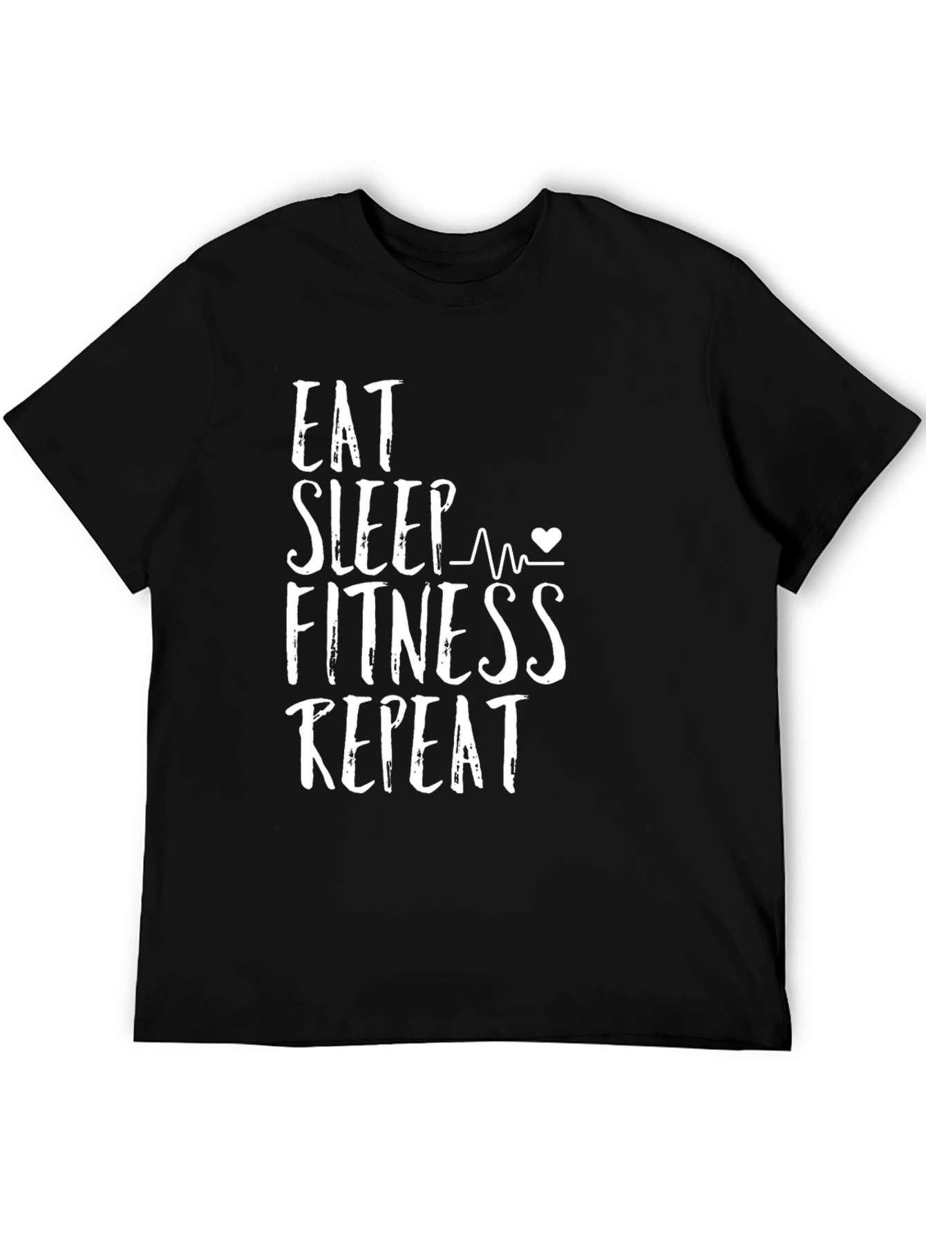 Eat Sleep Fitness Repeat Graphic Tee