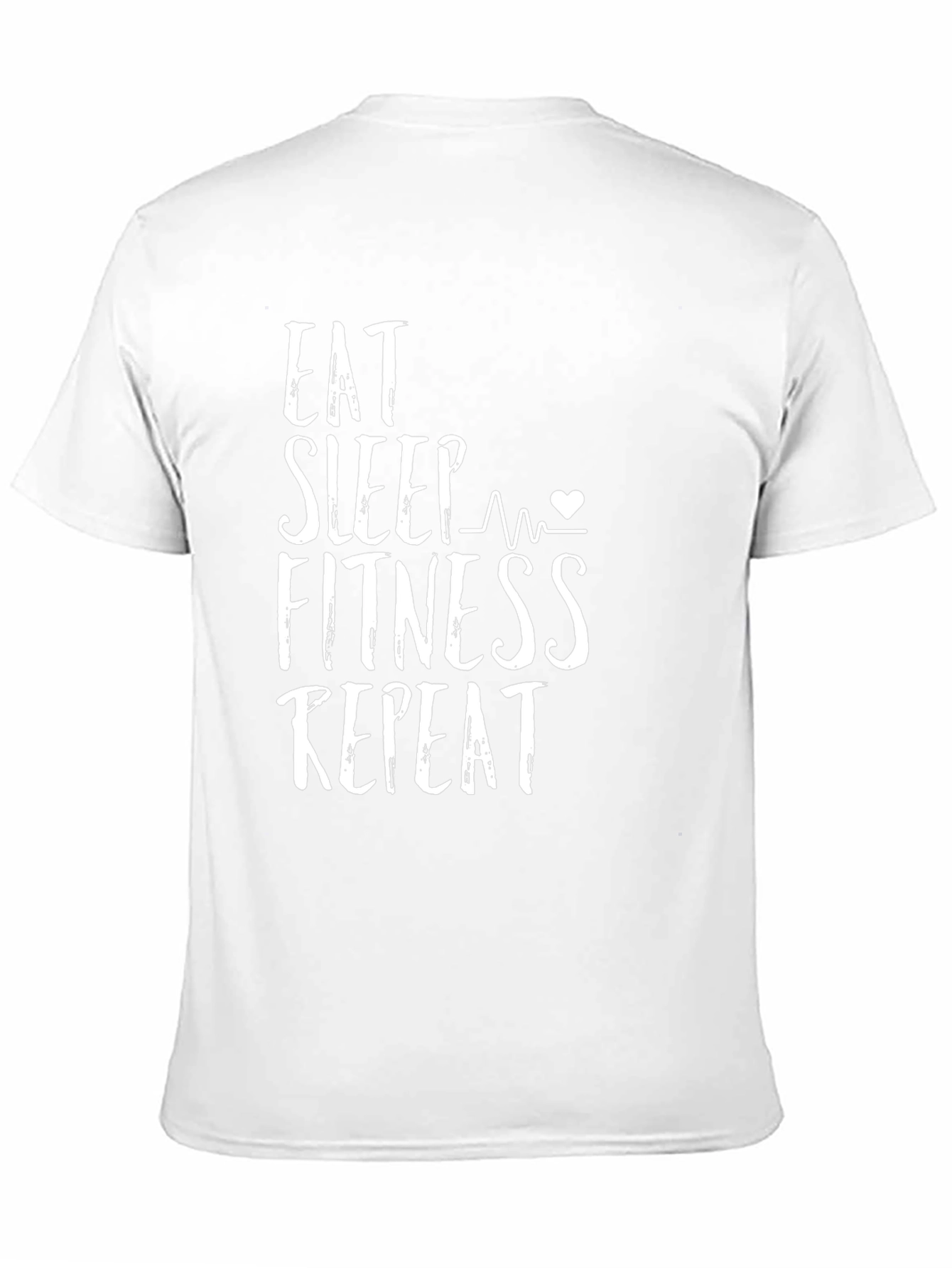 Eat Sleep Fitness Repeat Graphic Tee