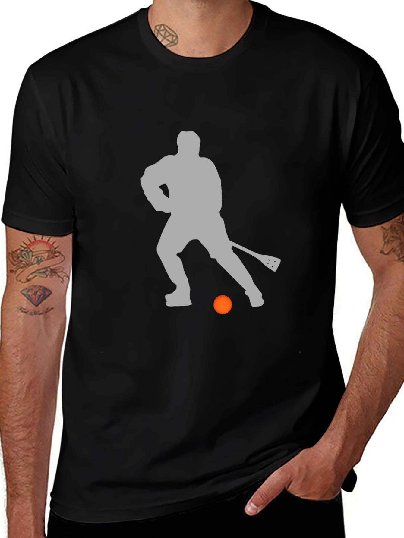 Lacrosse Player Graphic T-Shirt