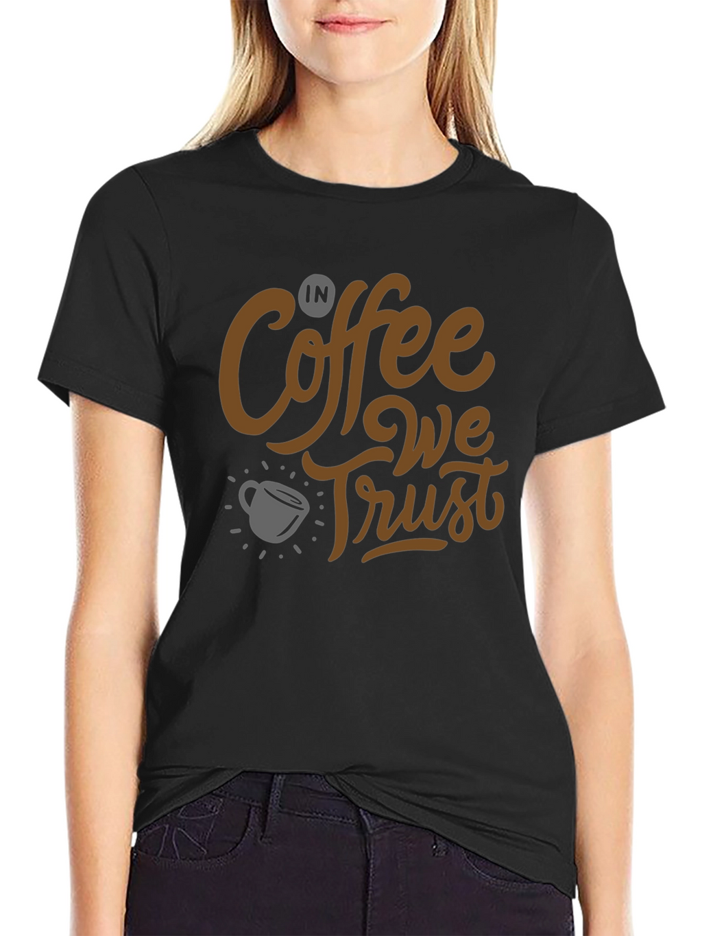 Coffee Lovers T-Shirt: In Coffee We Trust Graphic Tee