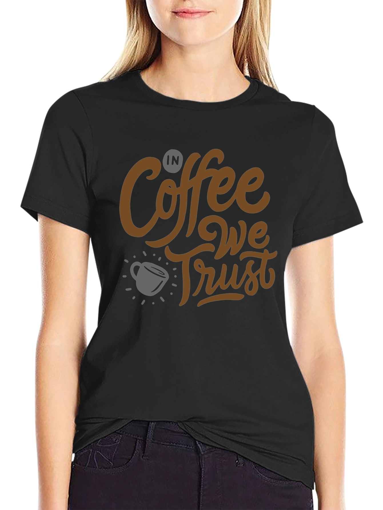 Coffee Lovers T-Shirt: In Coffee We Trust Graphic Tee