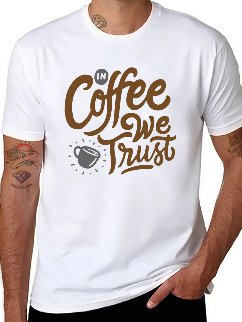 Coffee Lovers T-Shirt: In Coffee We Trust Graphic Tee