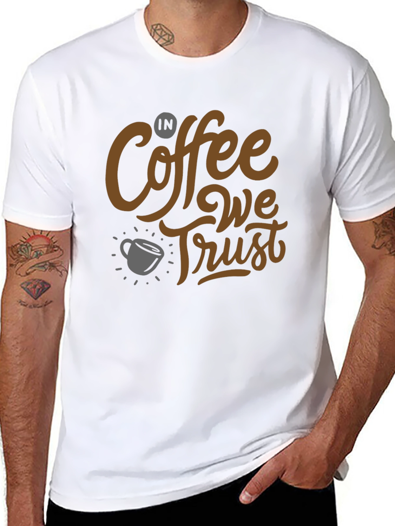 Coffee Lovers T-Shirt: In Coffee We Trust Graphic Tee