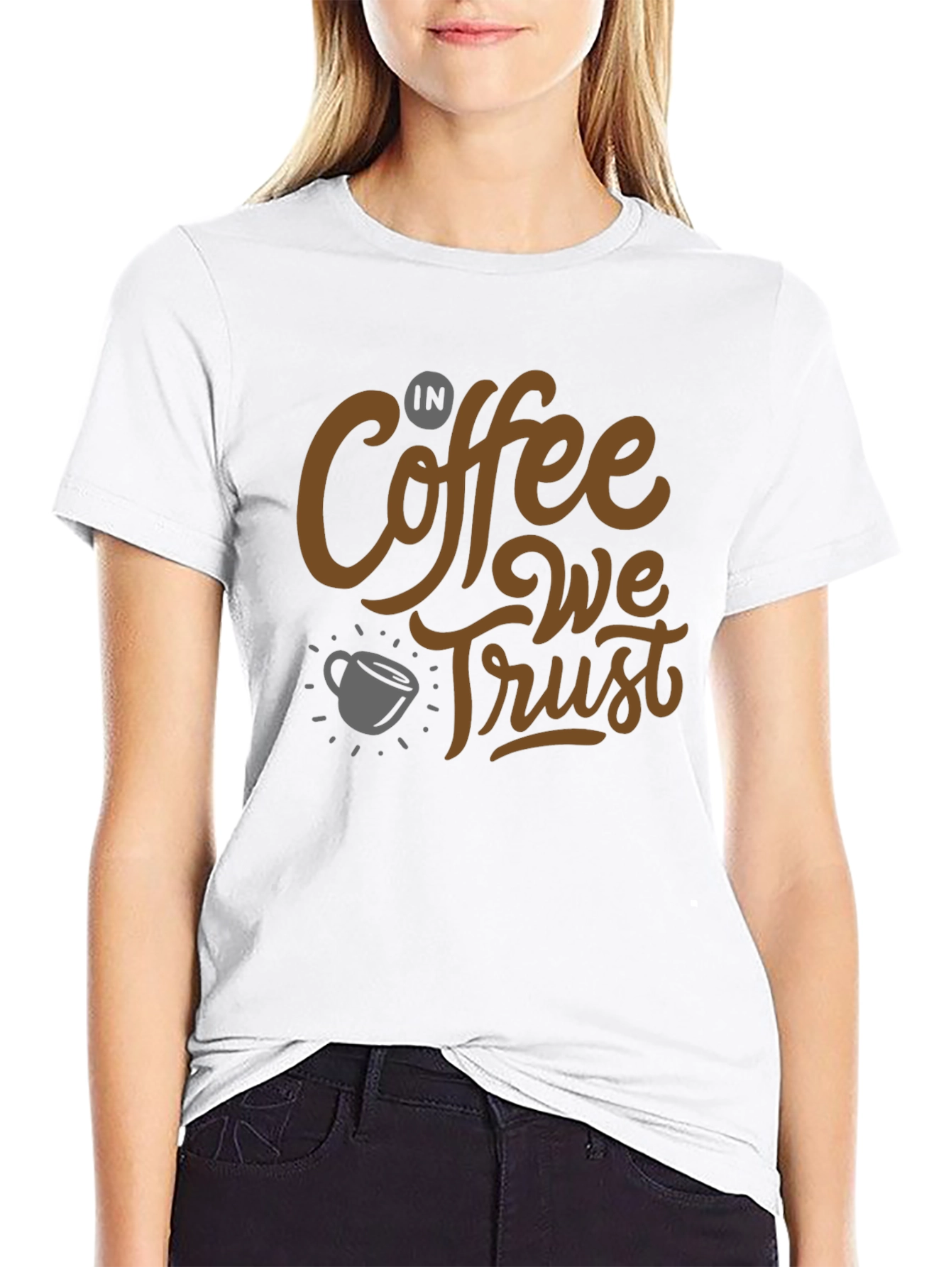 Coffee Lovers T-Shirt: In Coffee We Trust Graphic Tee