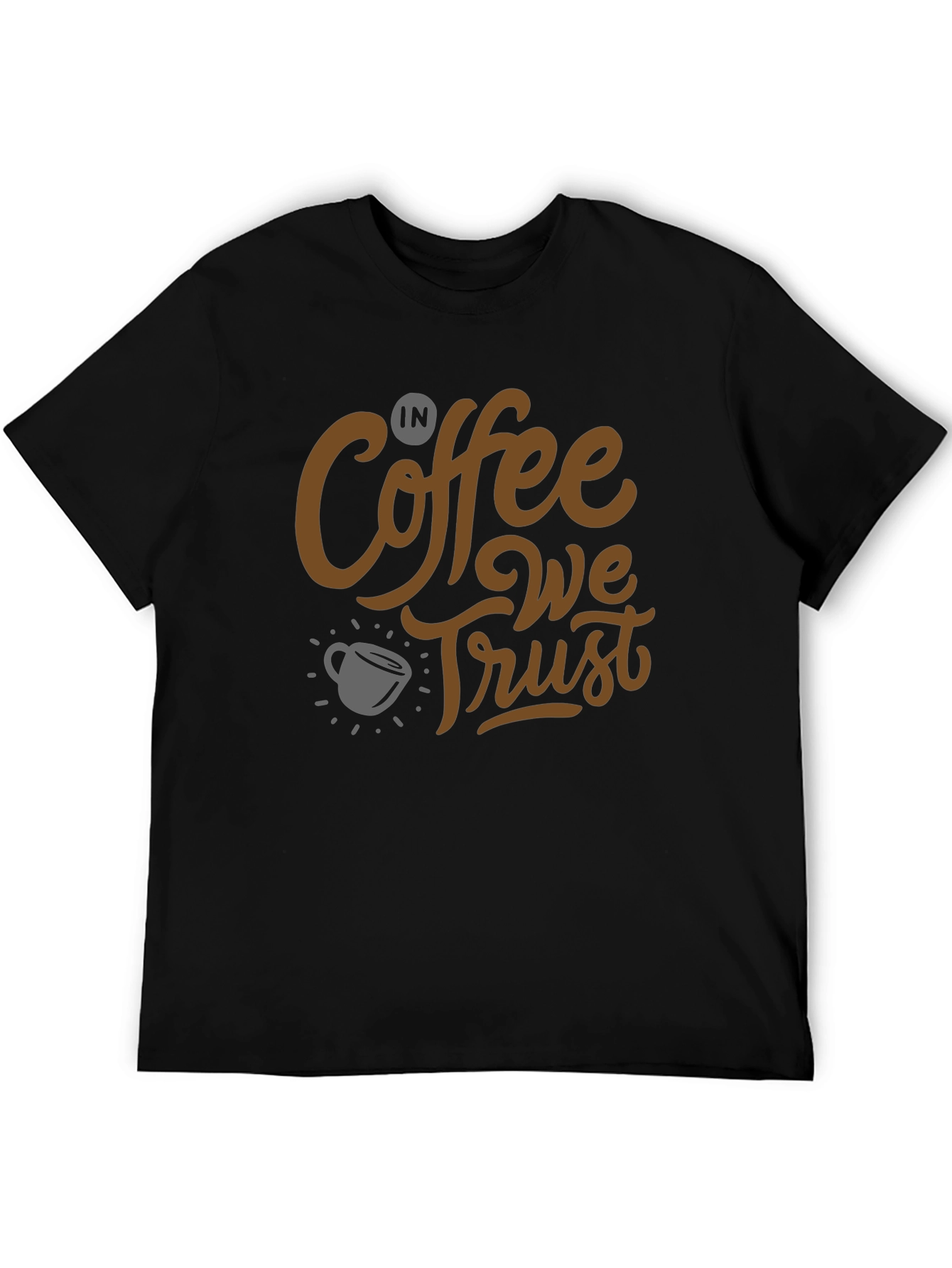 Coffee Lovers T-Shirt: In Coffee We Trust Graphic Tee