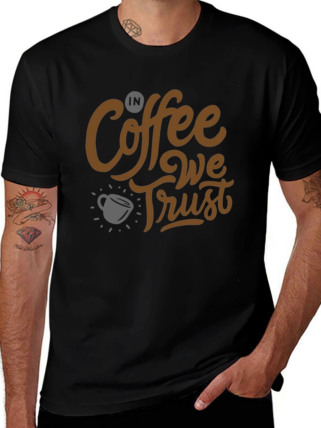 Coffee Lovers T-Shirt: In Coffee We Trust Graphic Tee