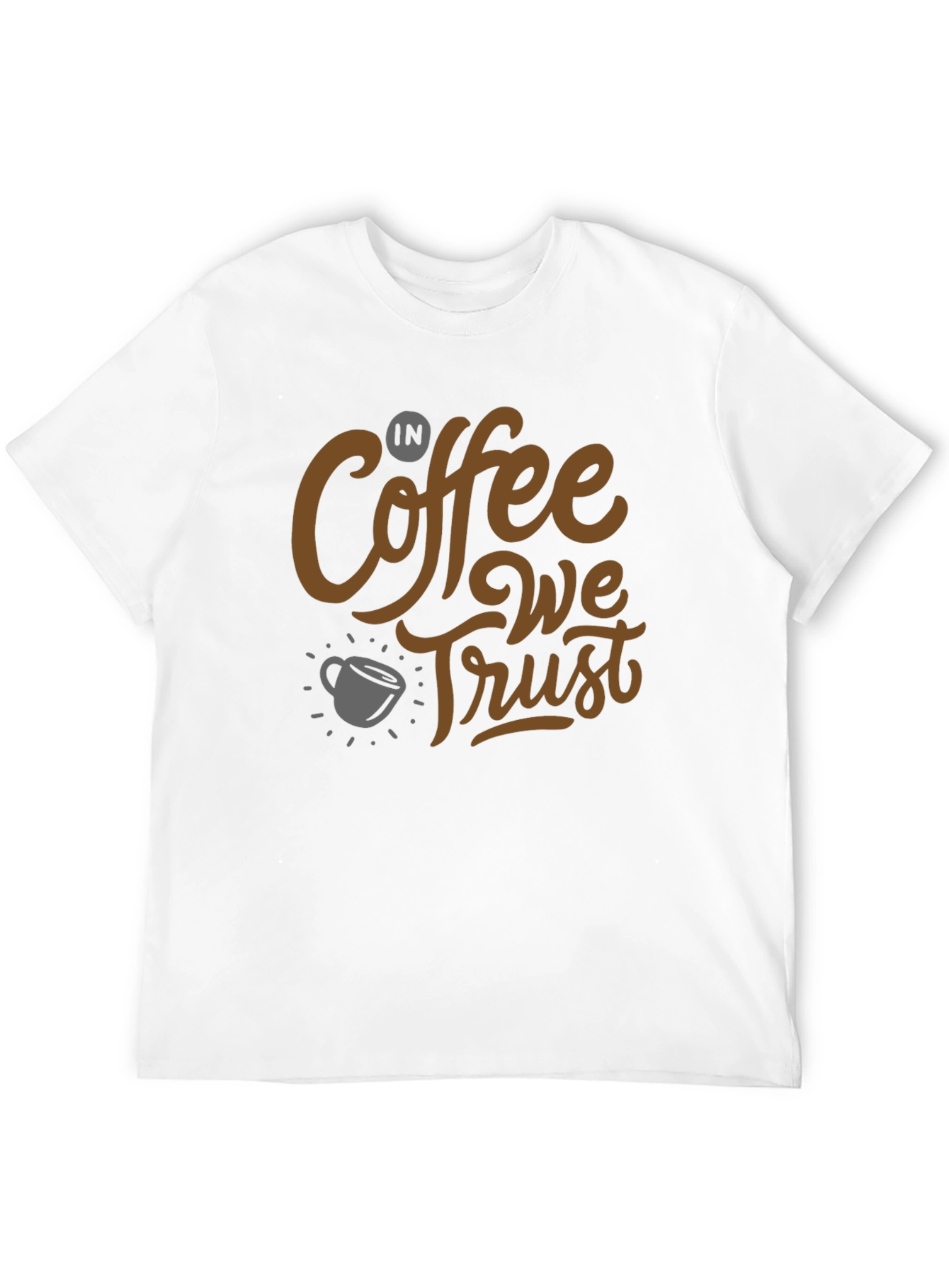 Coffee Lovers T-Shirt: In Coffee We Trust Graphic Tee