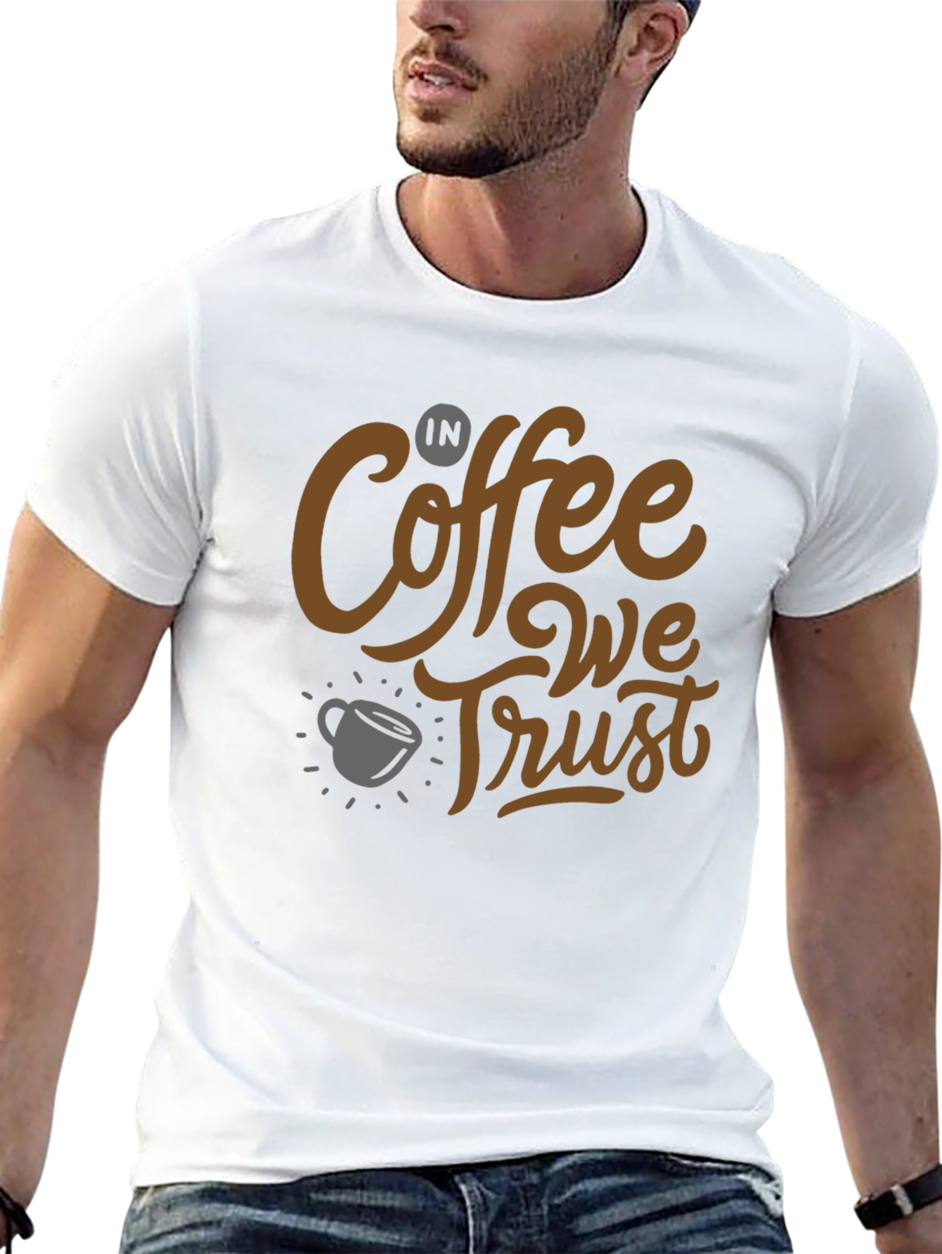 Coffee Lovers T-Shirt: In Coffee We Trust Graphic Tee