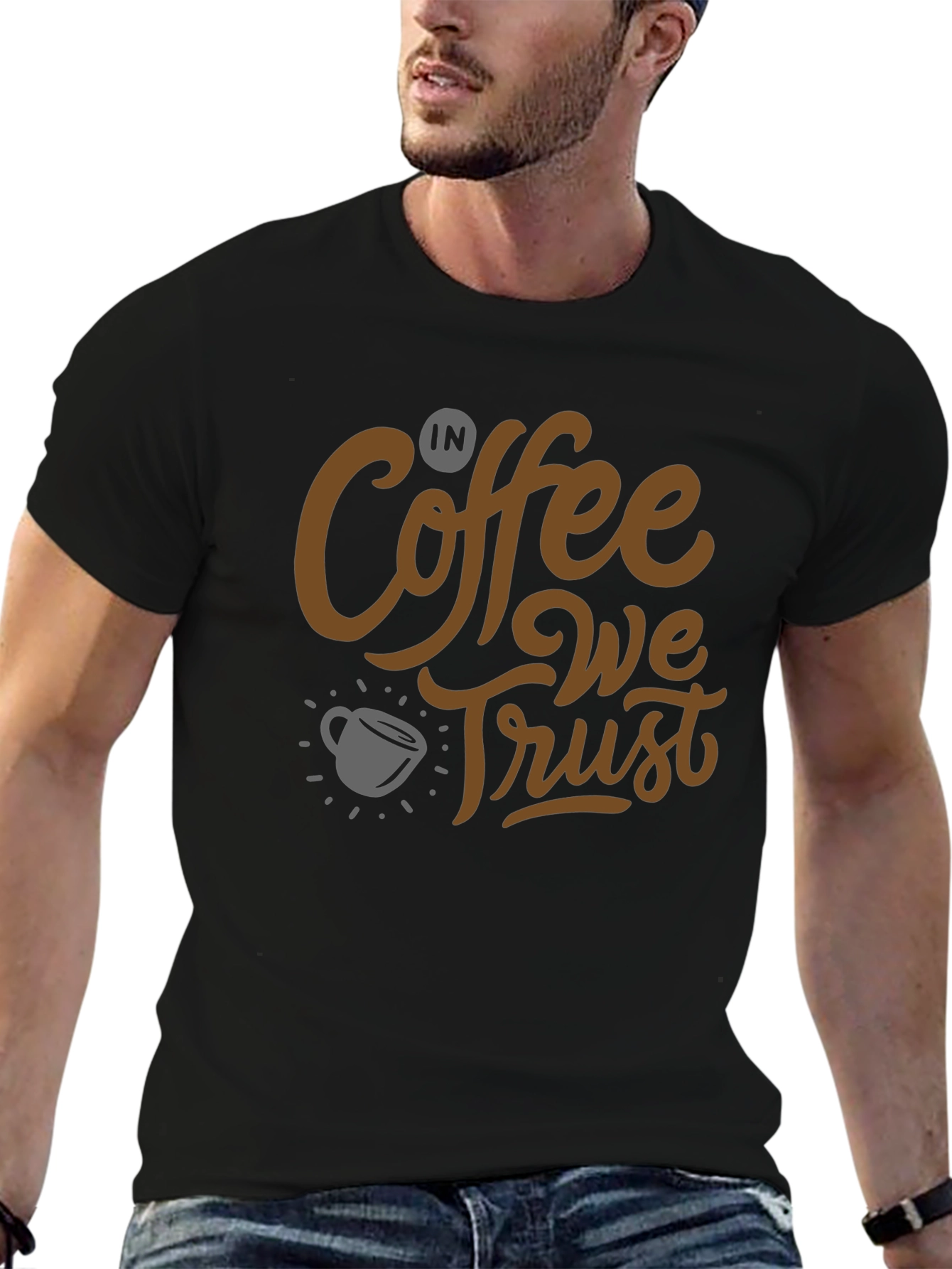 Coffee Lovers T-Shirt: In Coffee We Trust Graphic Tee
