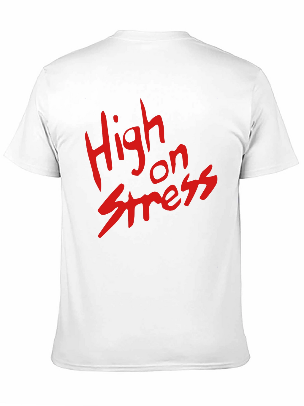 High on Stress T-Shirt - Black Casual Tee
