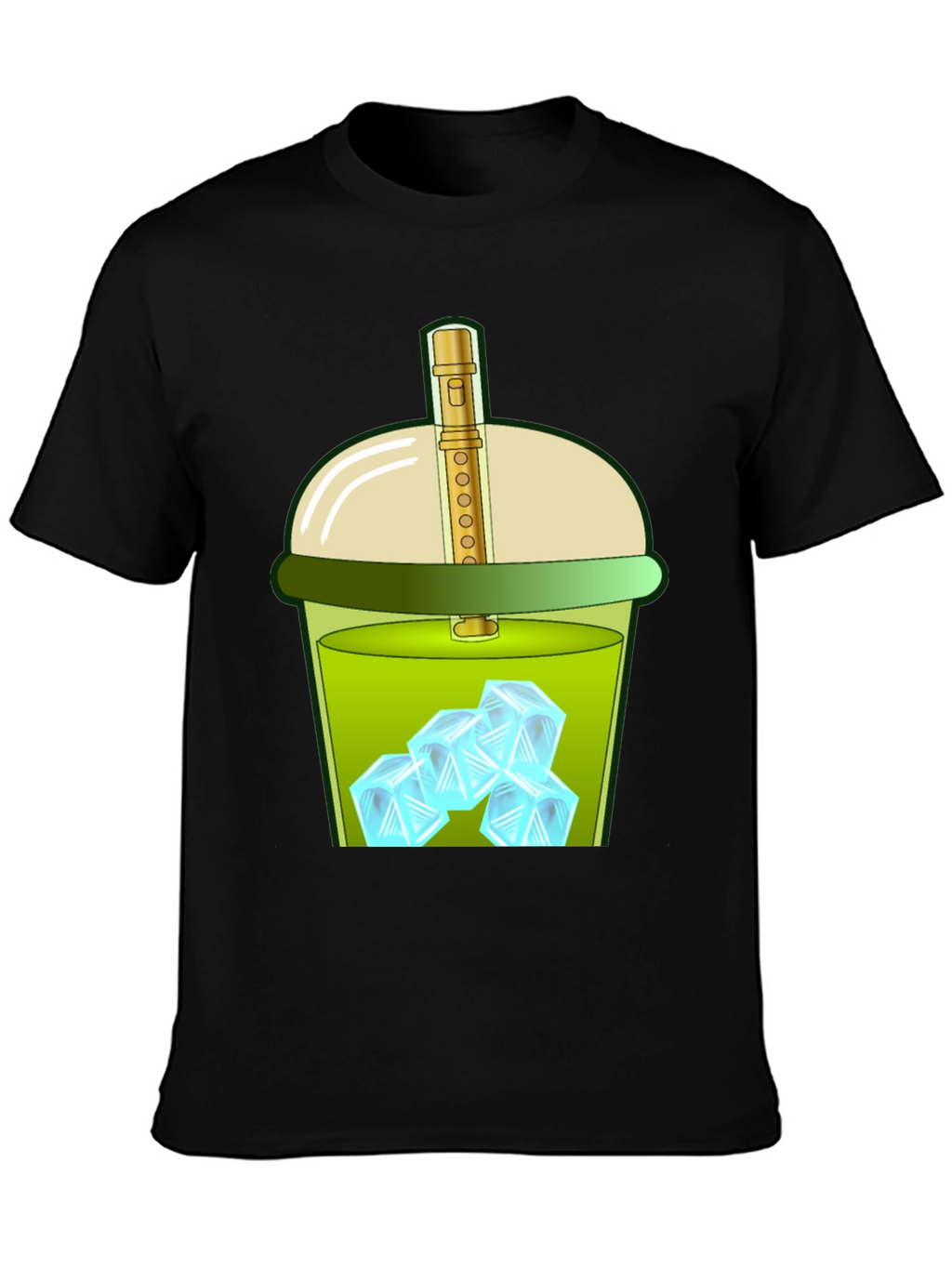 Iced Drink Graphic Tee - Trendy and Fun