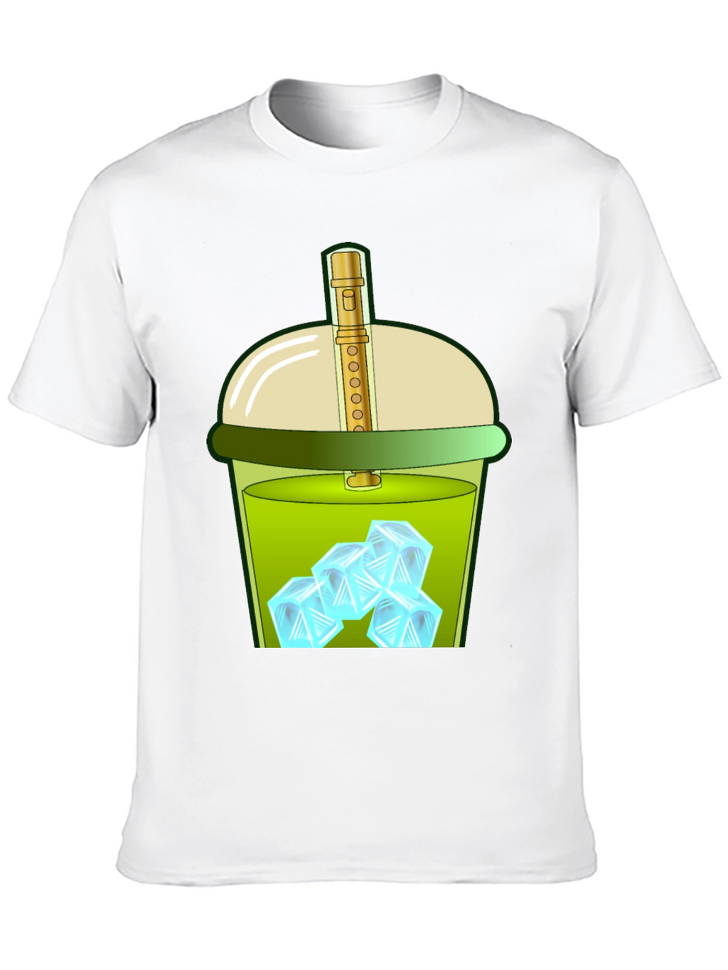Iced Drink Graphic Tee - Trendy and Fun