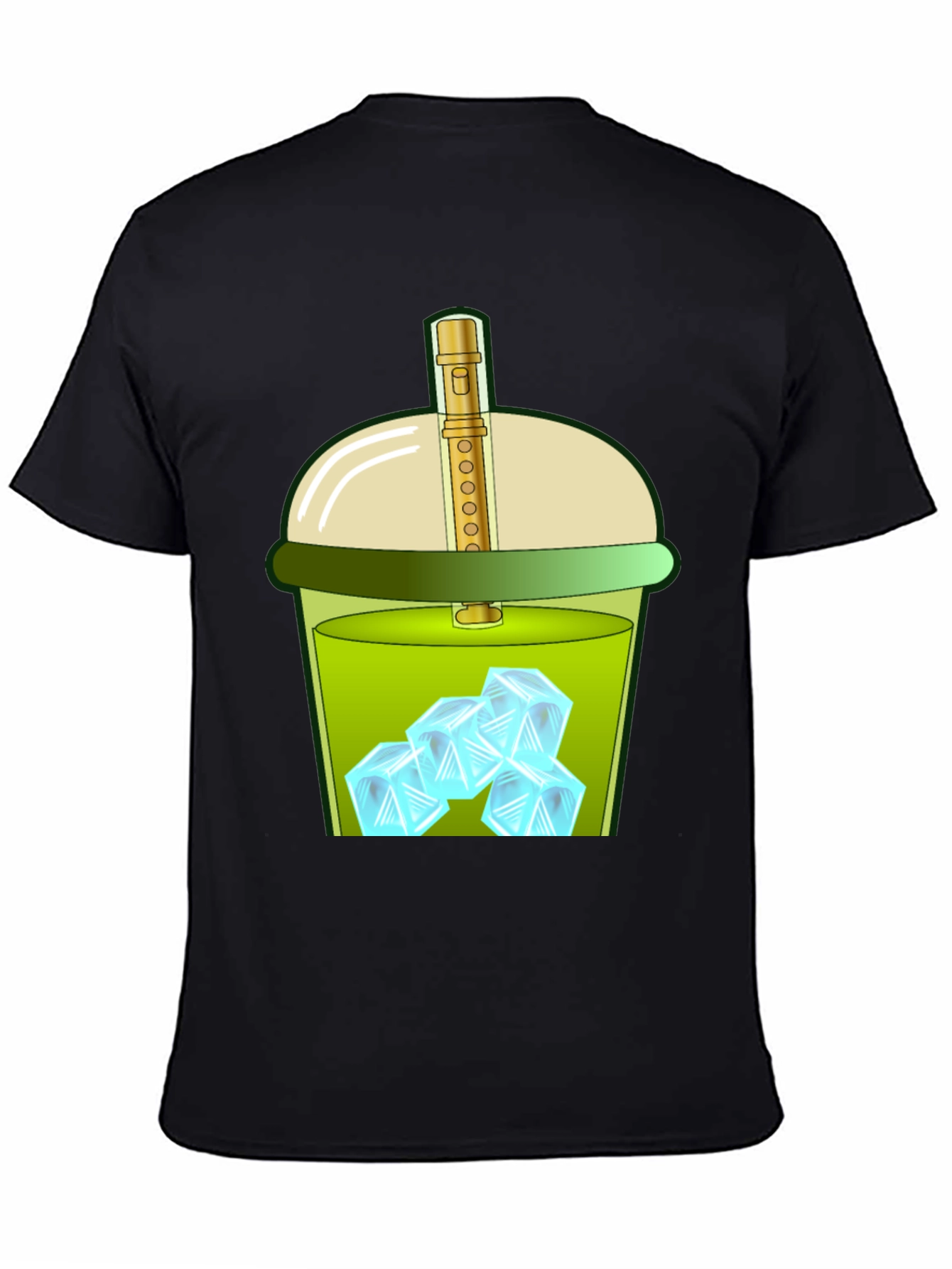 Iced Drink Graphic Tee - Trendy and Fun