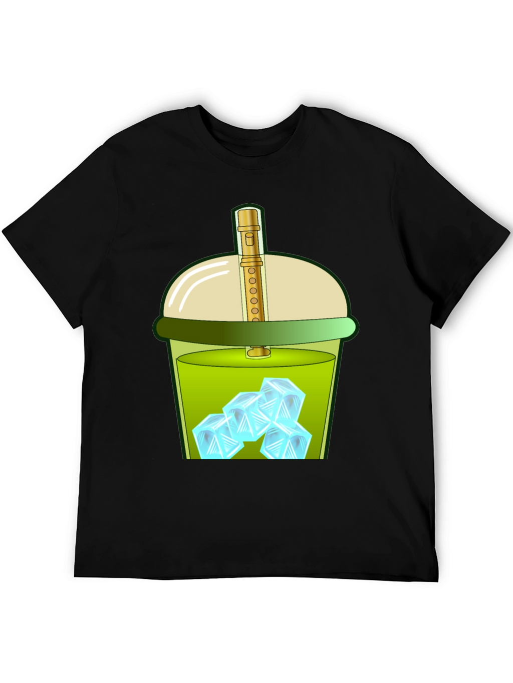 Iced Drink Graphic Tee - Trendy and Fun