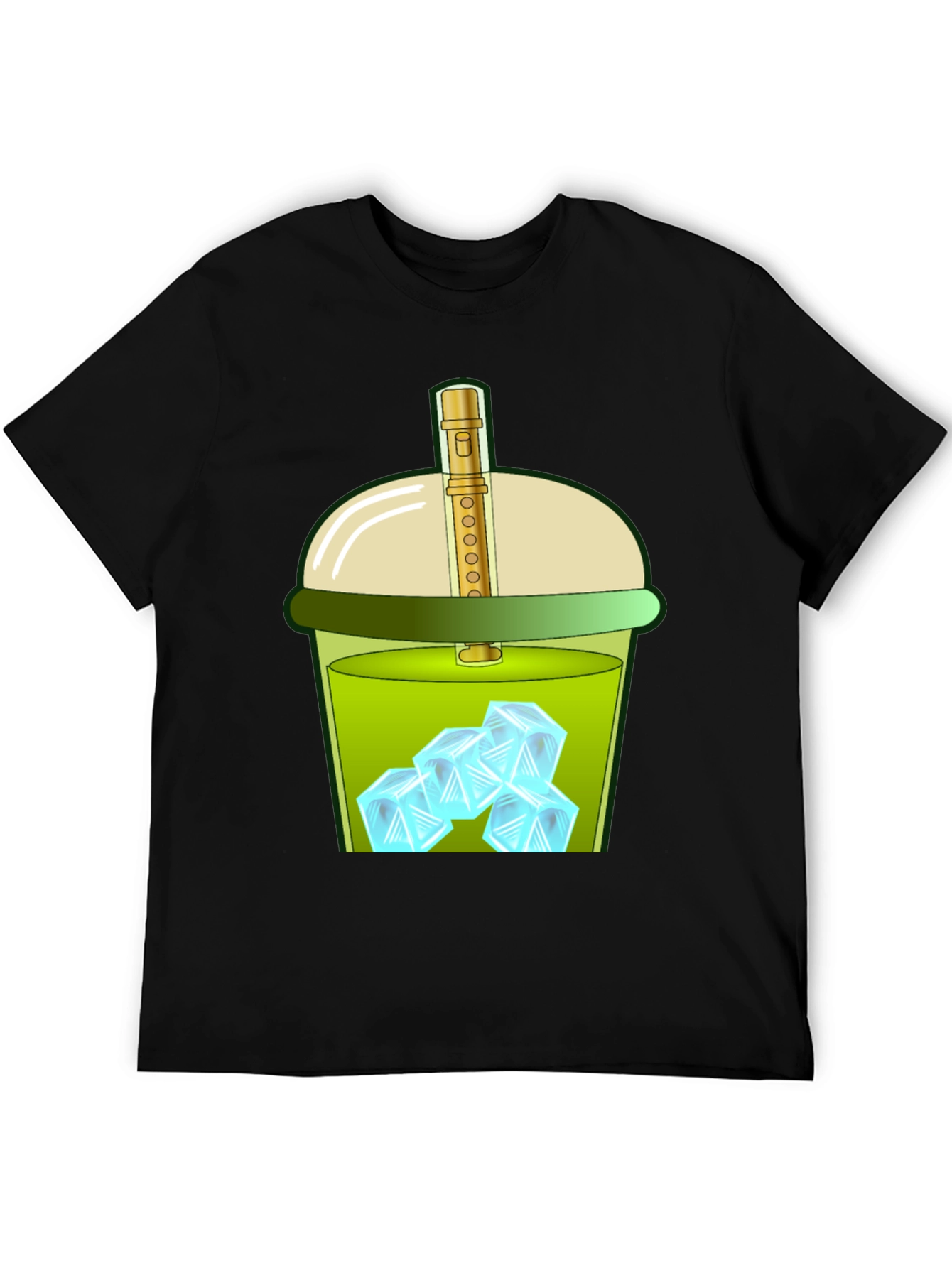 Iced Drink Graphic Tee - Trendy and Fun