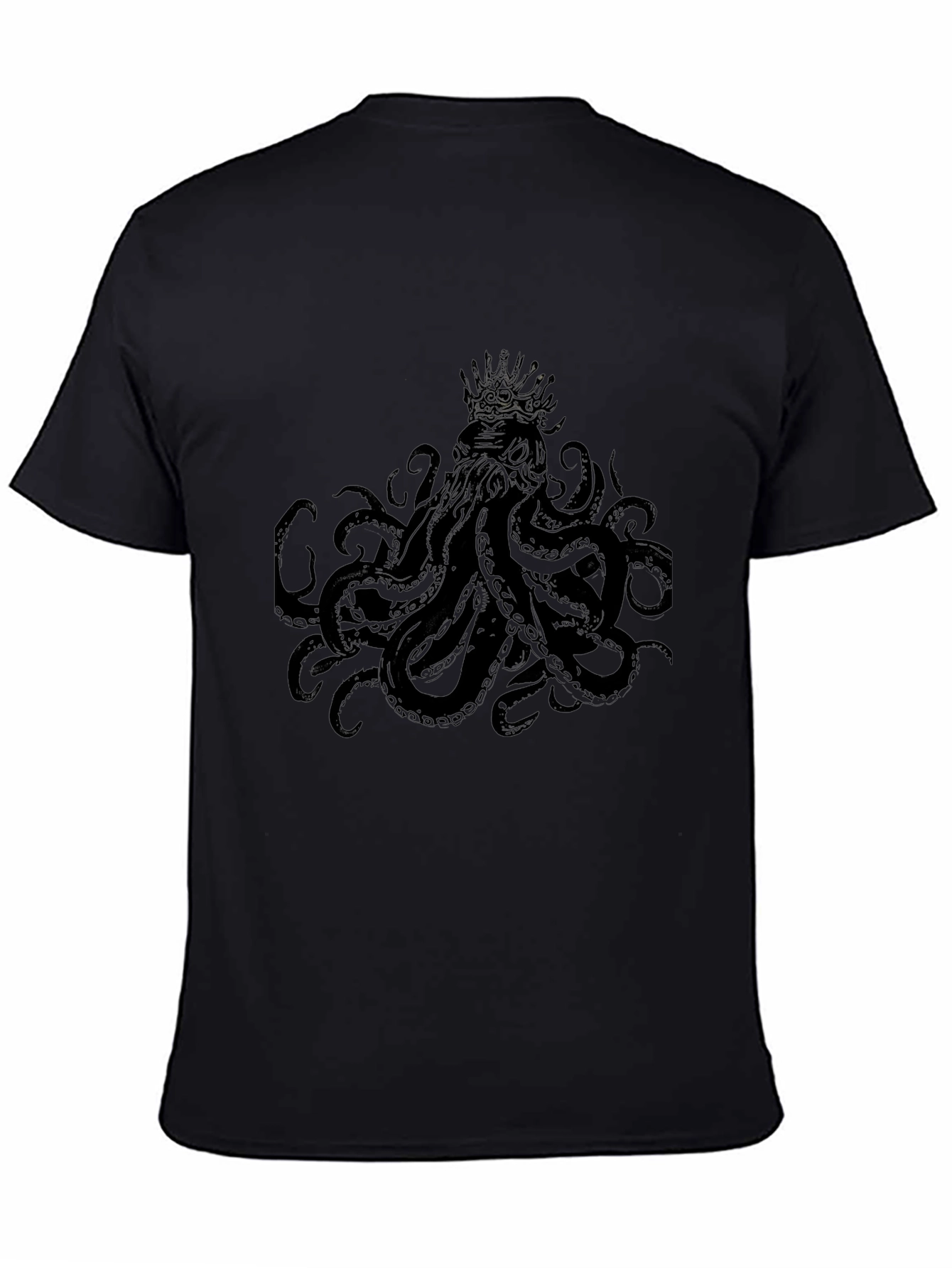 Mens Black Cthulhu Graphic Tee