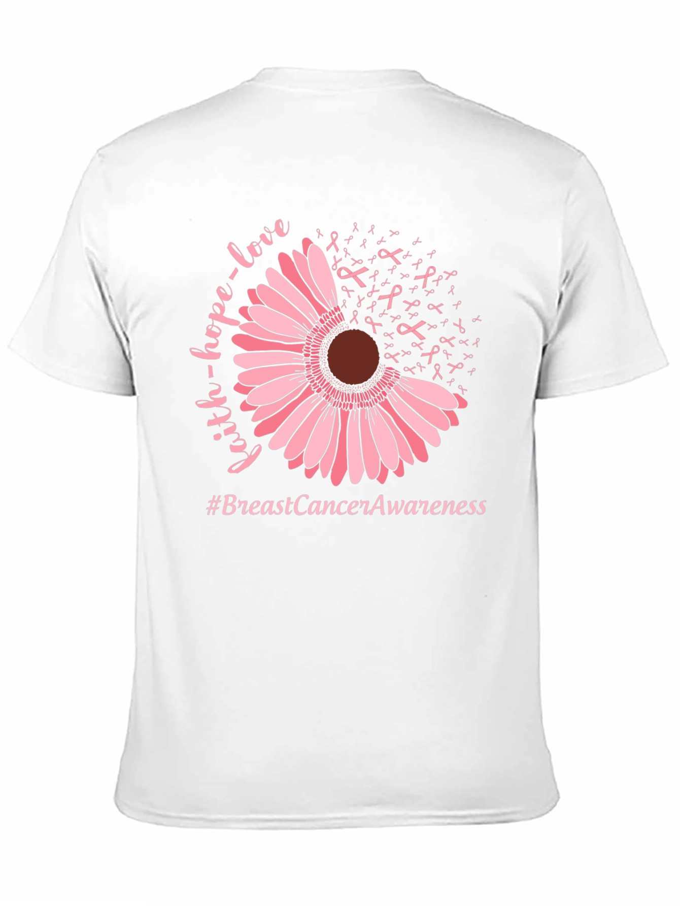 Breast Cancer Awareness T-Shirt Faith Hope Love