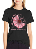 Breast Cancer Awareness T-Shirt Faith Hope Love