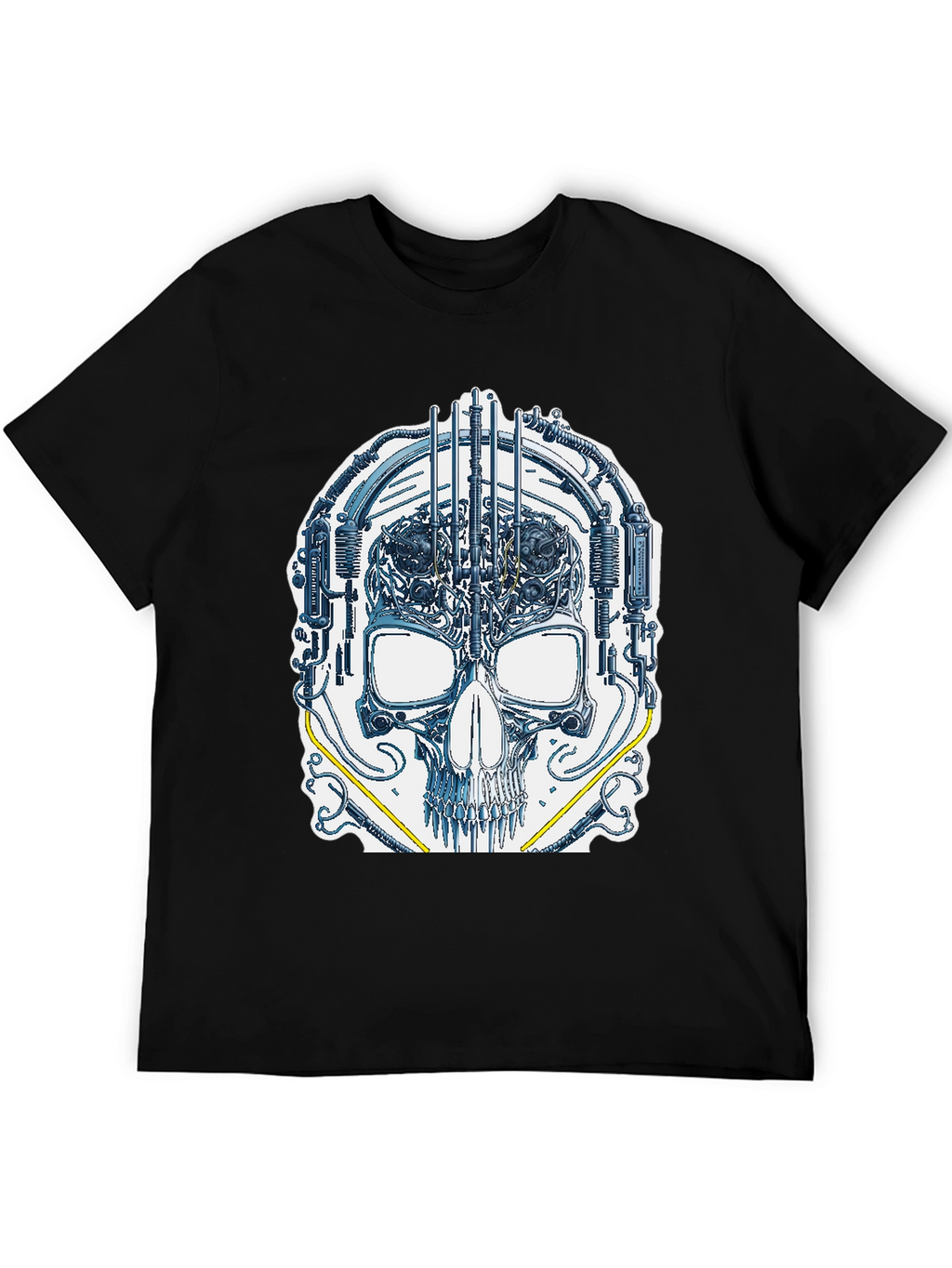 Cyber Skull Graphic T-Shirt - Unique Design