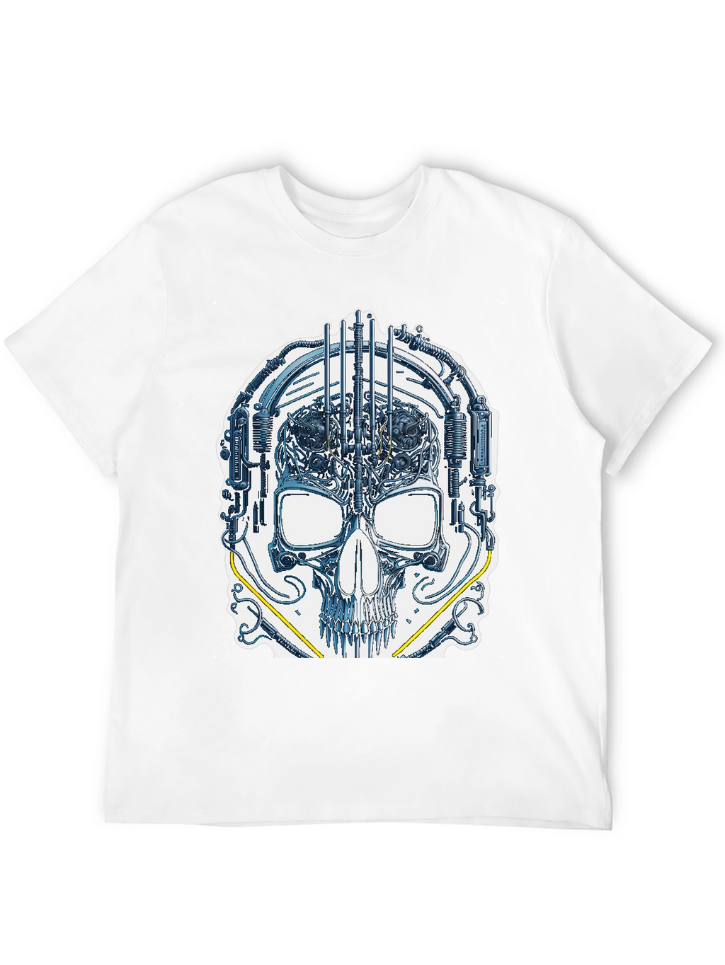 Cyber Skull Graphic T-Shirt - Unique Design