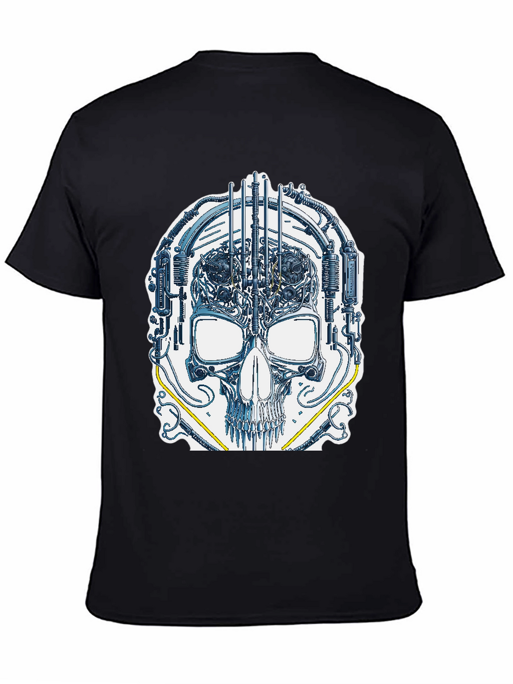 Cyber Skull Graphic T-Shirt - Unique Design
