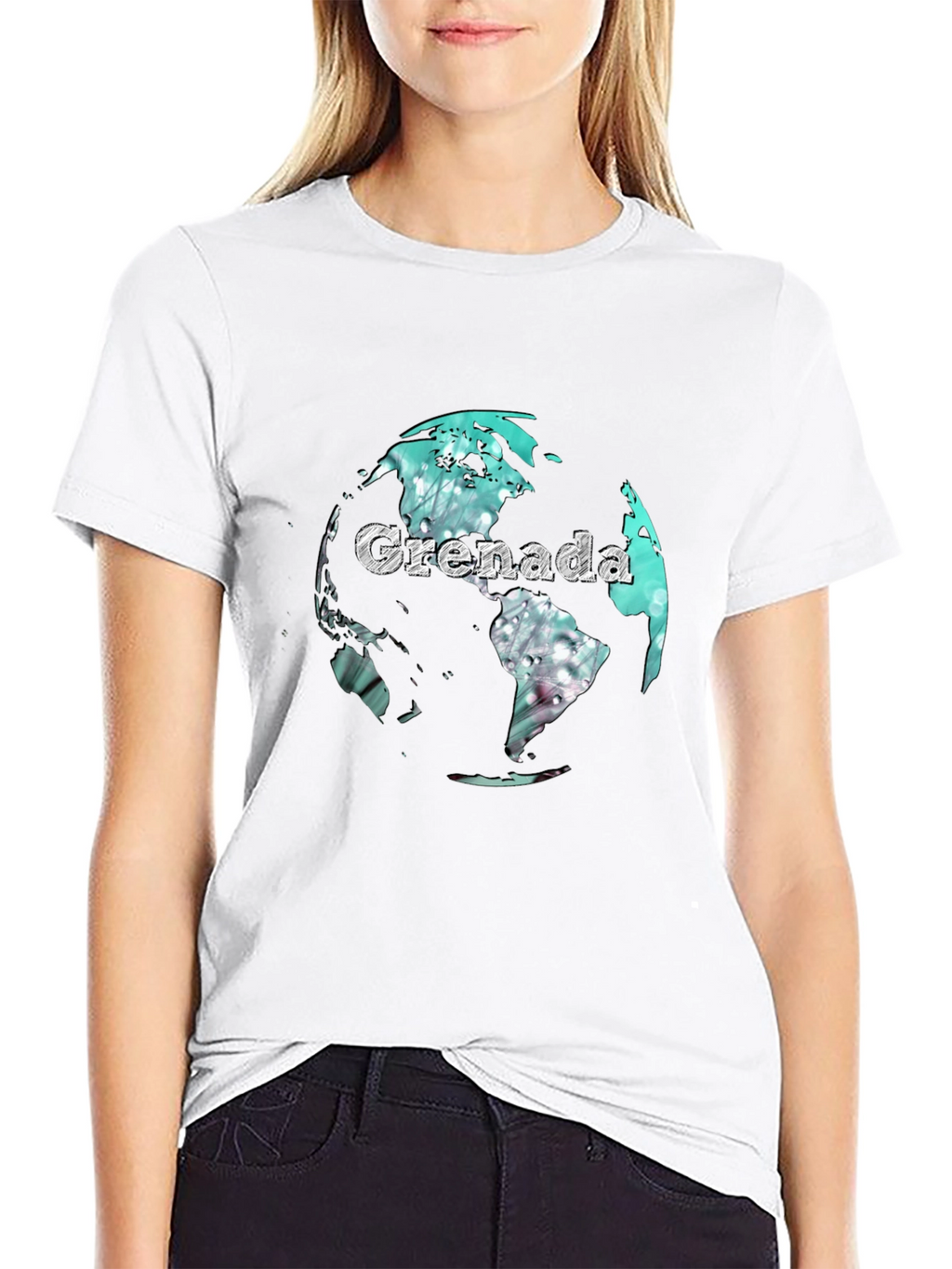 Grenada Globe Graphic Tee - Stylish Travel T-Shirt