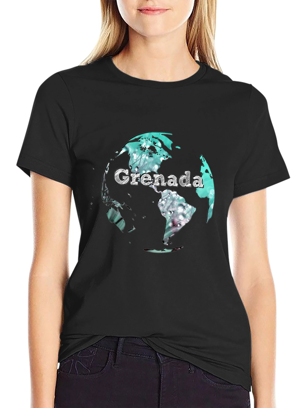 Grenada Globe Graphic Tee - Stylish Travel T-Shirt