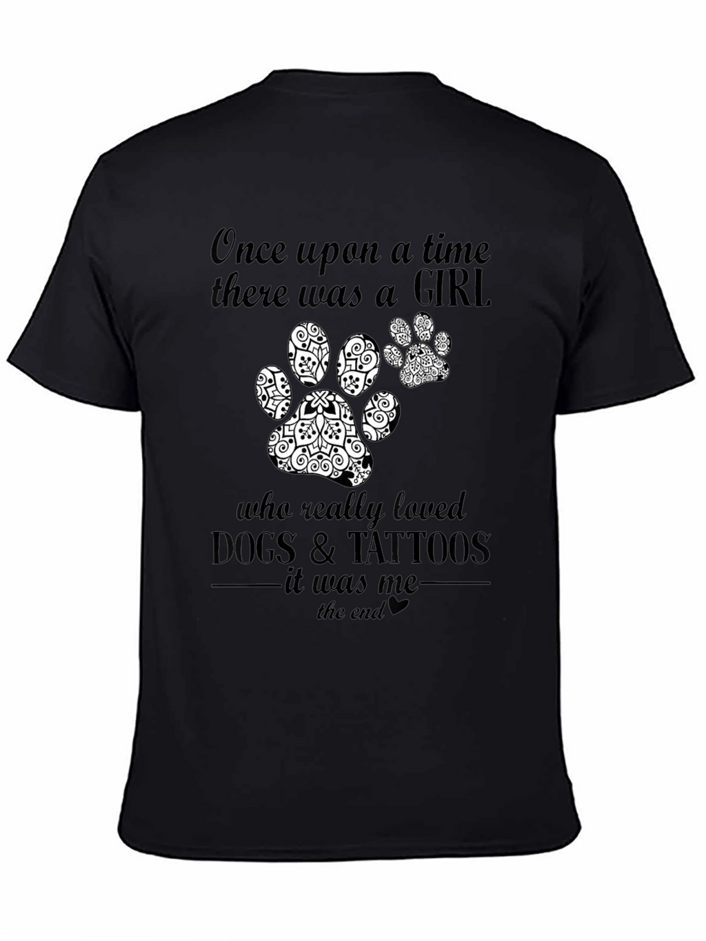 Dog & Tattoos Girl T-Shirt – Funny Dog Lover Graphic Tee
