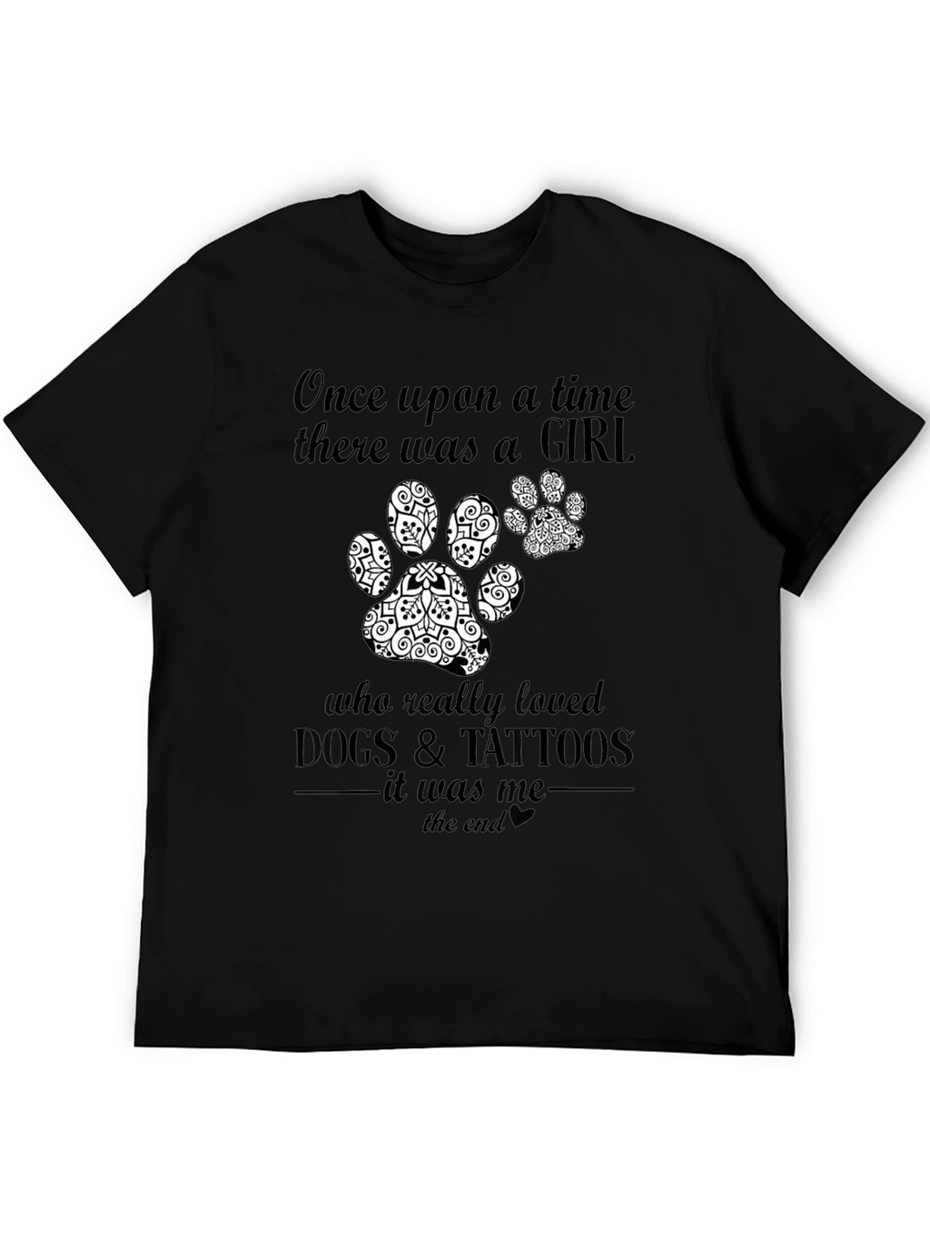 Dog & Tattoos Girl T-Shirt – Funny Dog Lover Graphic Tee