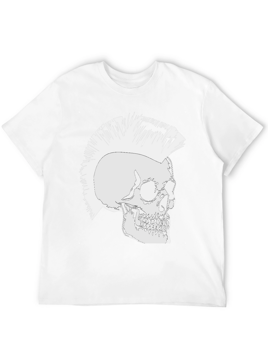 Punk Skull Graphic T-Shirt - Rocker Style Tee