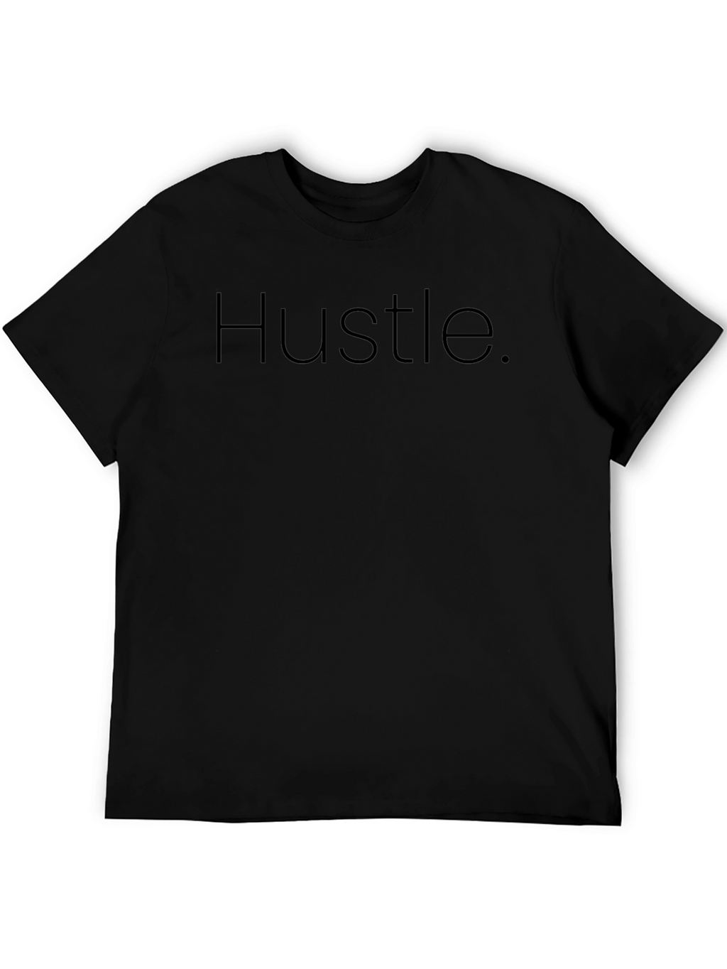 Black Hustle Graphic Tee - Motivational Shirt